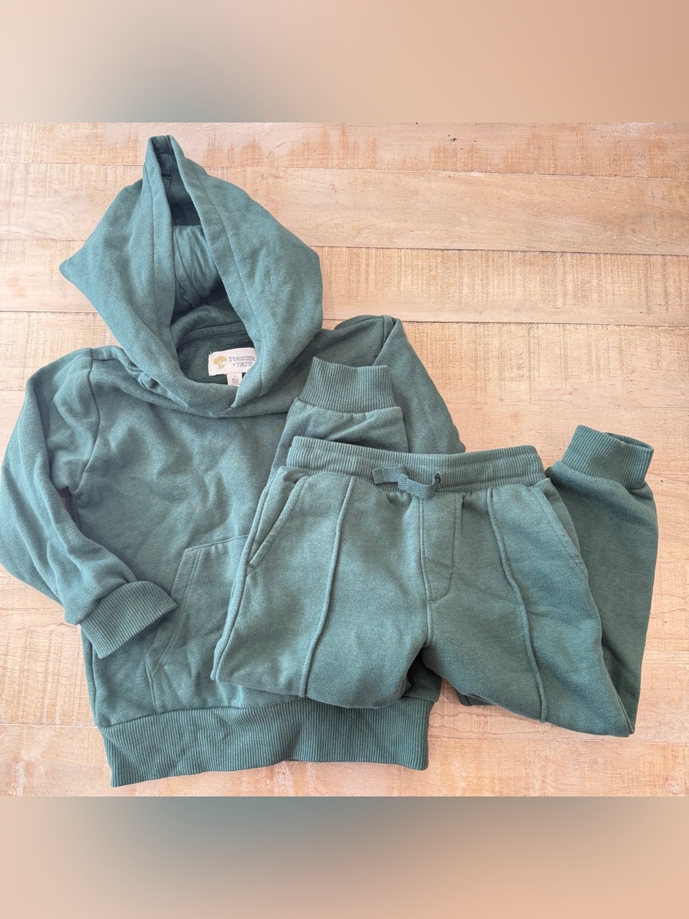 Tucker & Tate toddler kids green hoodie sweater jogger pants set